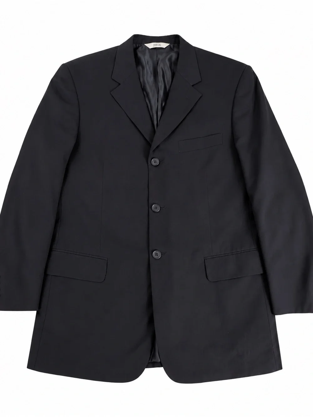 Classic VERSINI Black Single-Breasted Blazer 48R- see additional photos